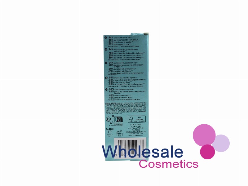 4 x L'Oreal Paradise Waterproof Black Mascara